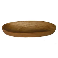 Holzschale lang, aus Teakholz, 15x5 cm 